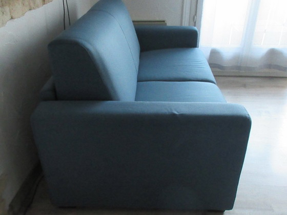 Sofá cama azul de dos plazas, Milano, Sofás cama, Textil, Modern (foto 2 de 5)