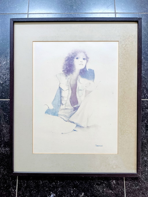 Impresión vintage de Christine Rosamond