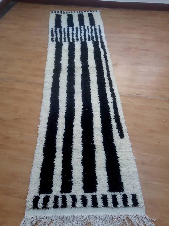 Tappeto passatoia in lana - stile berbero tessuto a mano dal Marocco - 300 x 78 cm – Tappeti, Wool, Cotton (photo 2 of 7)