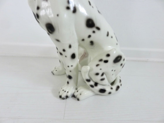 Image 1 of Pezzo di ceramica molto grande raffigurante un dalmata, Italia 1960-1970