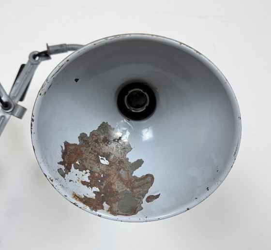 Image 1 of Grijze industriële schaarwandlamp van Elektroinstala, jaren 60
