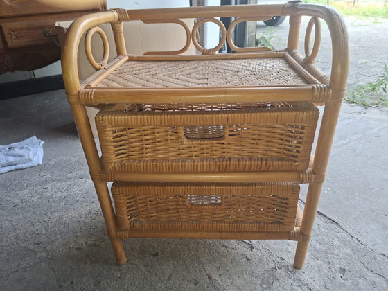 Bohemian Vintage Set – Opbergkast, Rattan, Bamboo (photo 4 of 15)