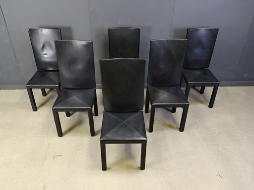 Sillas de comedor Arcalla de Paolo Piva para b&b Italia, años 80