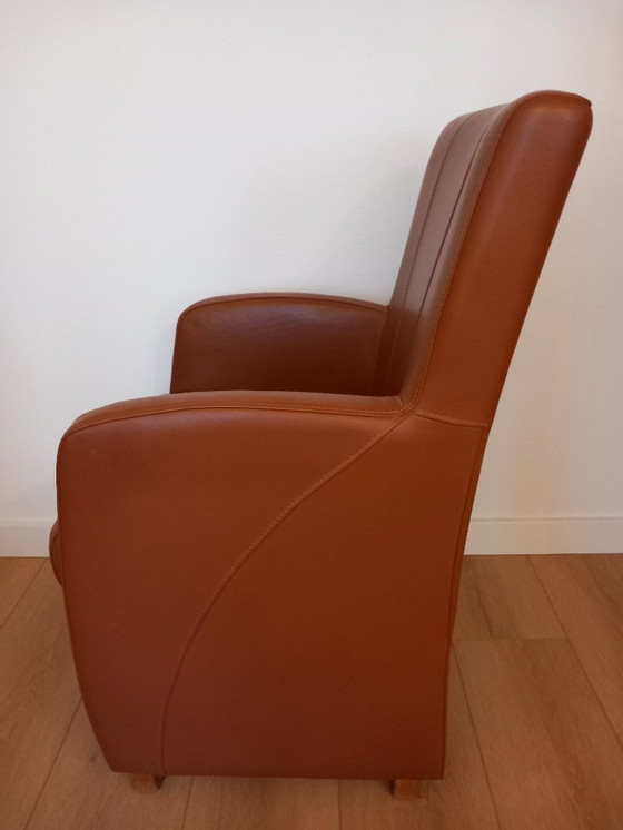 Image 1 of Vendo set di 4 sedie da pranzo in pelle