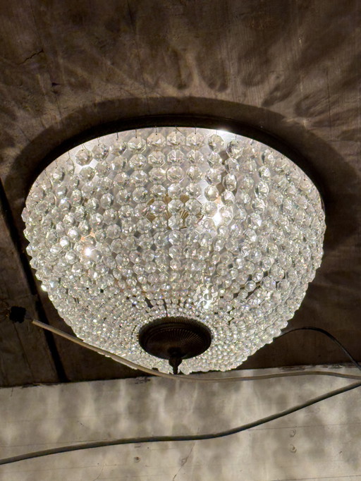 Antike Kristall-Kronleuchter-Deckenleuchte