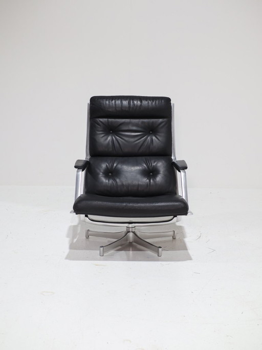 Poltrona Fabricius & Kastholm FK85 Kill International anni '60 – draaistoelen, Leather, Vintage