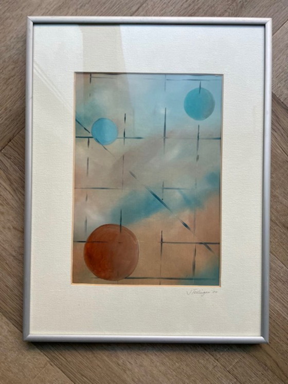 Image 1 of Duo of abstract paintings Terlingen (2000)