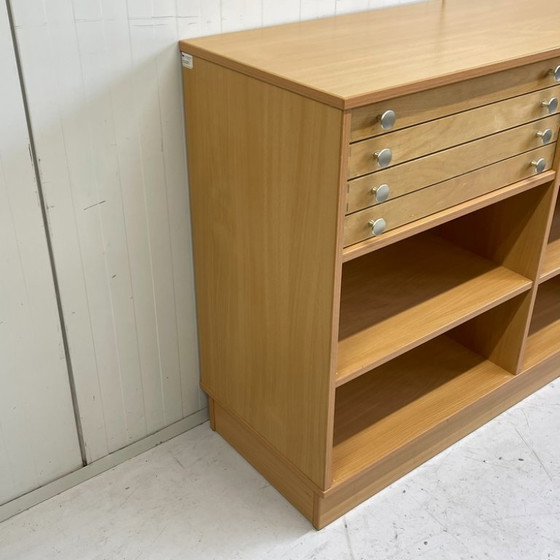 Image 1 of Armario escolar antiguo, separador de ambientes, librería, cajones para papel
