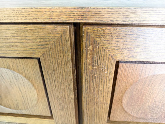 Image 1 of Originale credenza brutalista Gerhard Bartels in rovere del Medioevo