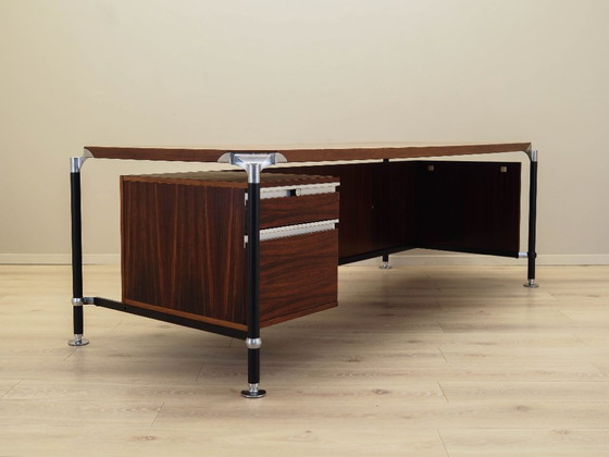 Image 1 of Scrivania in palissandro, design italiano, anni '70, designer: Ico & Luisa Parisi, produttore: MIM Roma