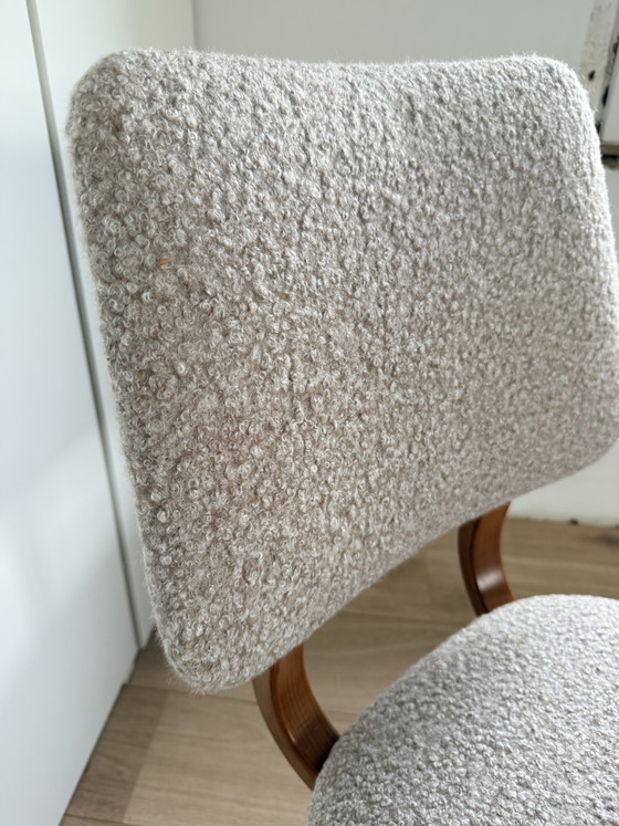 4 Vintage Chairs – Dining chairs, Textile, Wood (photo 7 of 7)