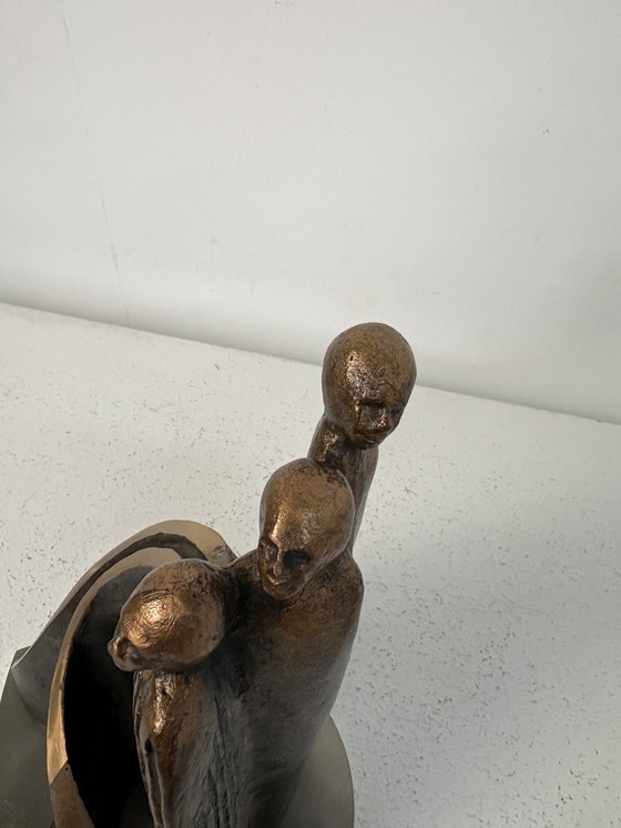 Image 1 of Zwaar bronzen beeld van Willem van der Velden