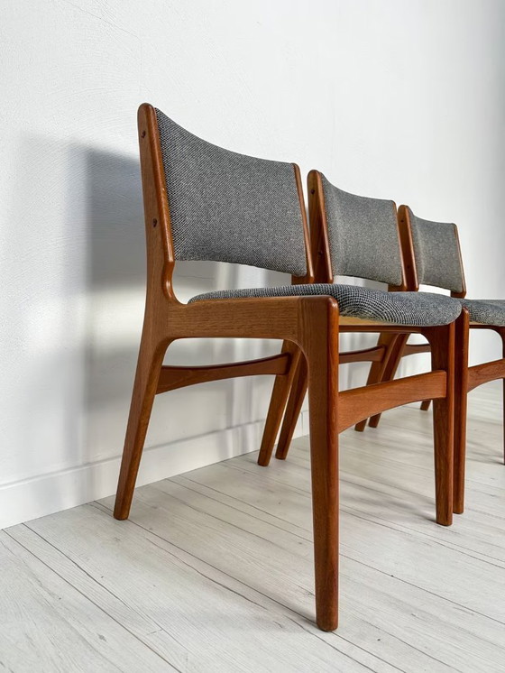 Image 1 of 1x dänischer Teak-Esszimmerstuhl von Erik Buch für Anderstrup Møbelfabrik, 60er Jahre