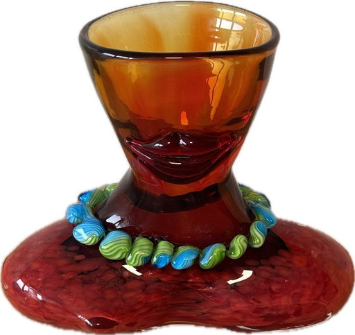 SALE - 25% off Glass Vase | Decorative Women's Glass Bust