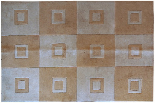 Tappeto cinese moderno vintage fatto a mano, 120 cm x 180 cm, anni '80 - 1C517