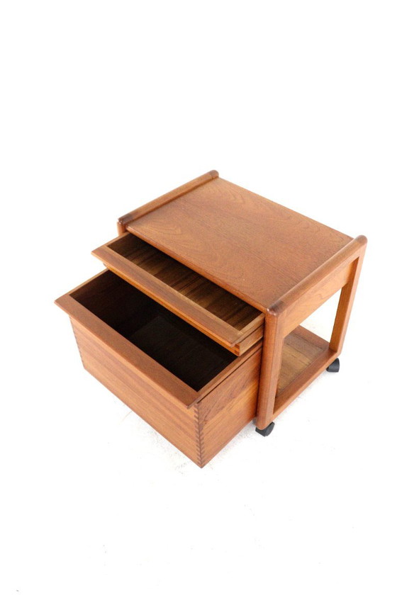 Aksel Kjersgaard trolley side cabinet model 309 vintage Danish, Storage cabinet, Wood, Brown (photo 12 of 17)