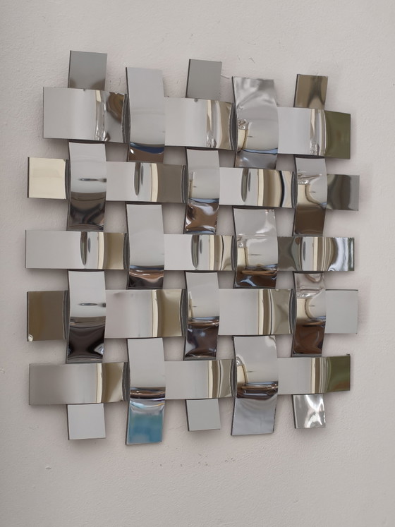 Image 1 of Espejo de aluminio tejido
