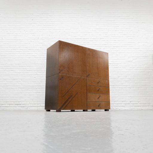 Birds-Eye Maple Sideboard Saporiti