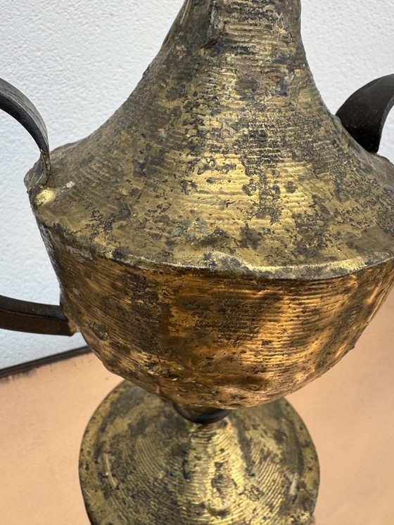 Brutalistische lamp van Max Bré, jaren 60 – Tafellampen, Bronze (photo 5 of 15)