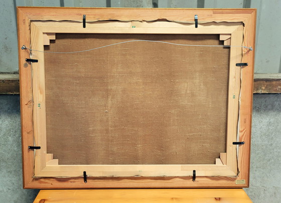 Image 1 of Antique painting - A farmhouse in Soest with chickens running loose by H.Koekoek