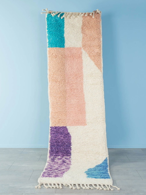 Couloir abstrait, tapis berbère, 85 x 289
