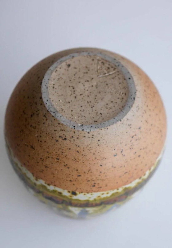 Image 1 of Mid-century modern art Danish pottery vase by Michael Andersen, 1960s