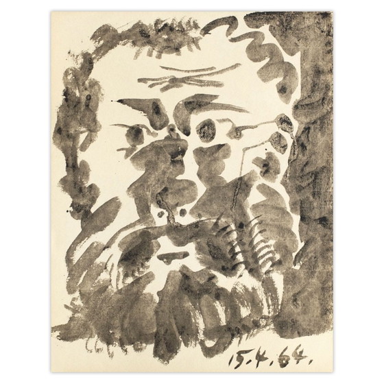 Pablo Picasso Lithografie Portret 1964 – Litho's & Zeefdrukken, Paper (photo 4 of 5)