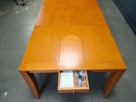 Image 1 of Table de salle à manger extensible de Chi Wing Lo pour Giorgetti, Italie