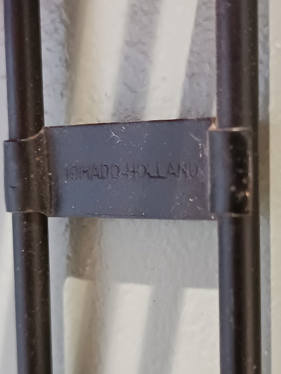 Image 1 of Tomado wall rack, sixties vintage, with basket