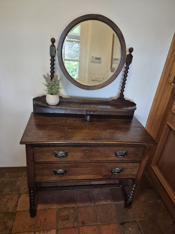 Image 1 of Antique English dressing table, vanity, dressing table