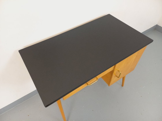 Image 1 of Vintage Baumann wooden desk from the 1950s