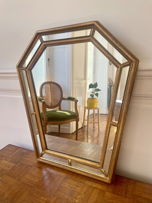 Glazed mirror