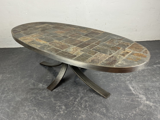 Image 1 of French ceramic coffee table 1960s