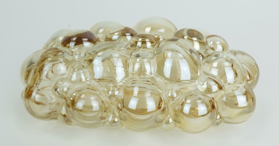 Image 1 of Helena Tynell Wandleuchte aus Limburg-Bernsteinglas, 1960er Jahre, Mitte des Jahrhunderts