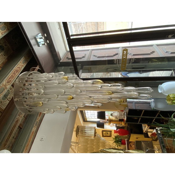 Image 1 of Vintage Venini Murano glass chandelier, Italy 1970s