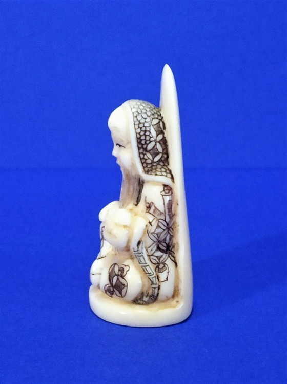 Image 1 of Ivory netsuke from Fukurokuju