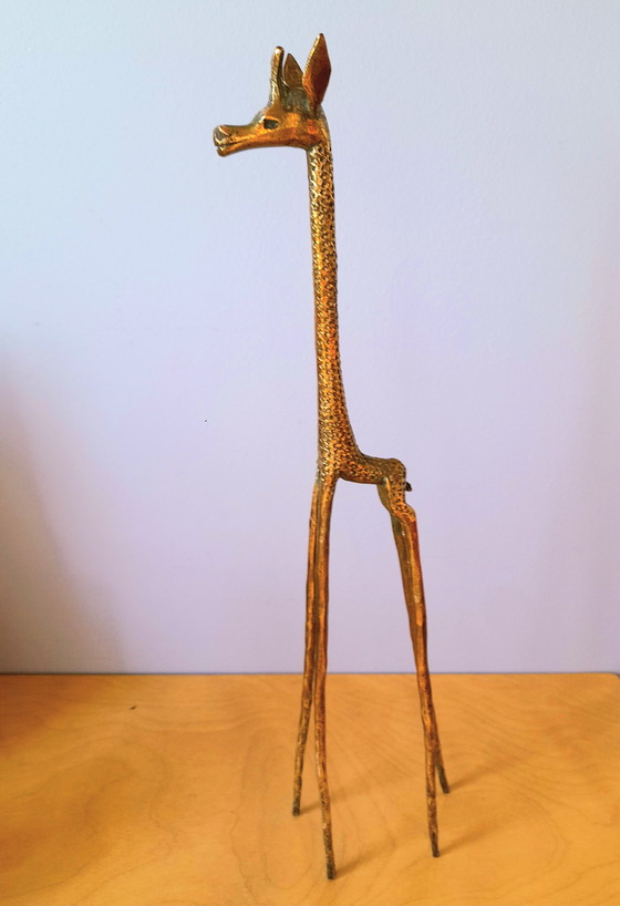Image 1 of Jirafa de latón 1970