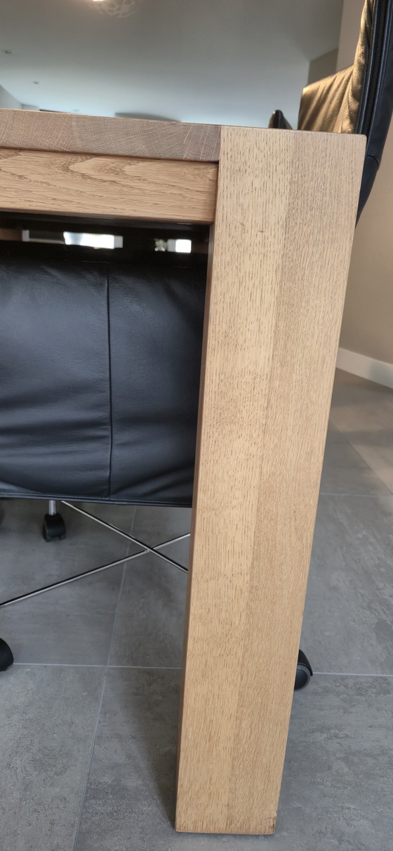 Image 1 of Tavolo da pranzo in legno di quercia