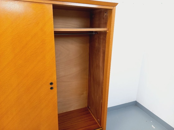Image 1 of Vintage oak wardrobe from the 1960s