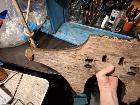 Image 1 of Antique Portuguese Ox Yoke – 19th Century Hand-Carved Wood & Wrought Iron – Rustic Wall Art / Farmhouse Statement Piece – Restor