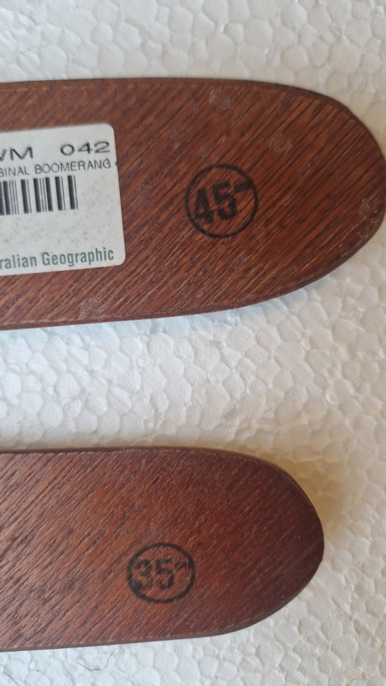 Image 1 of Set van 2 handgeschilderde aboriginal boemerangs