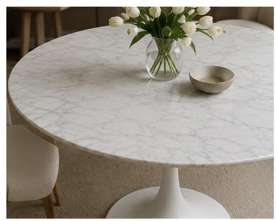 Image 1 of Reproduction Tulip Table - Good as new