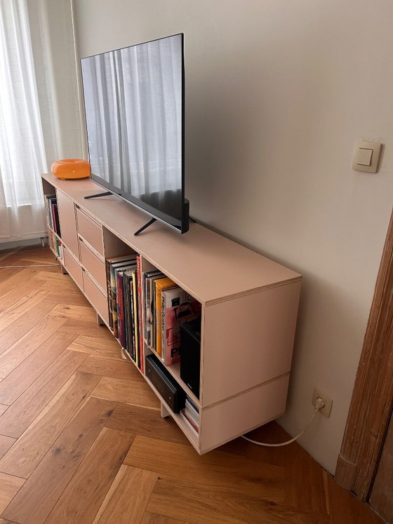 Tylko Buffet bas contreplaqué bouleau- vieux rose, Bois, Modern (photo 3 sur 6)