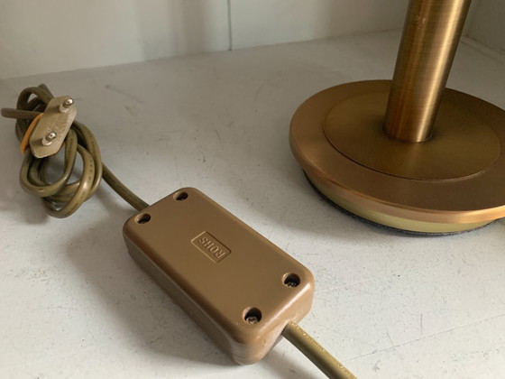 Image 1 of Highlight Trapeze Designlamp - Messing - melkglas kap -izgst