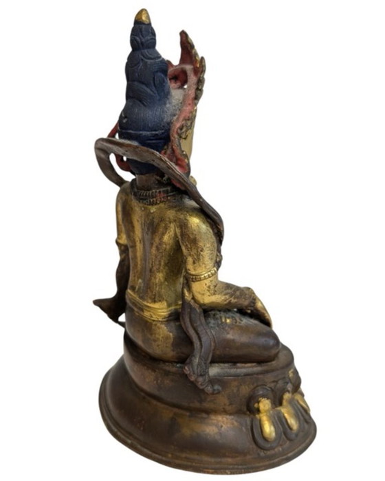 Tara Verde Bronce Dorado – Región del Himalaya – Objetos decorativos, Bronze, Gold (photo 4 of 9)