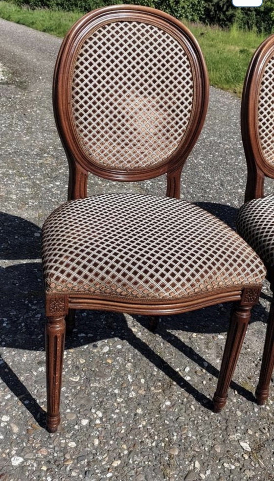 Image 1 of 6 medallion eetkamer stoelen 