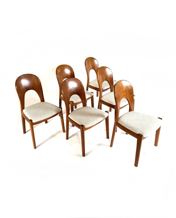 Image 1 of 6x vintage 'Morten chair', Koefoefs Hornslet '70