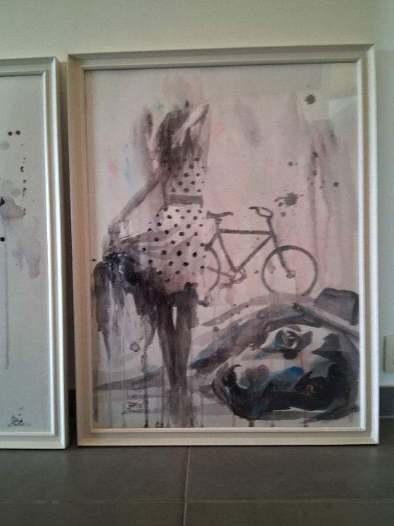 Image 1 of 2 Gerahmte Kunstdrucke von Lora Zombie