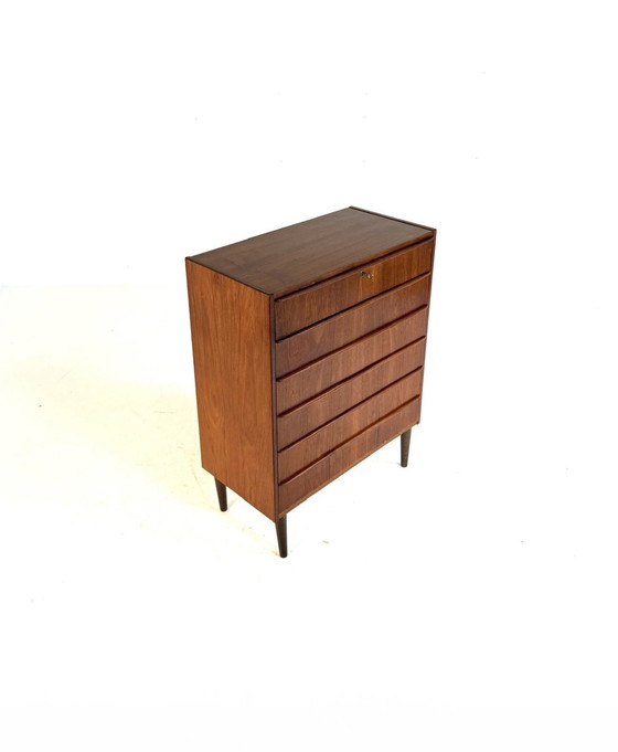 Image 1 of Cassettiera danese vintage in teak anni '60