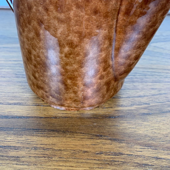 Image 1 of Ceramic Teapot / Coffee Pot, "Leopard-Tortoiseshell" Finish, 1960-70